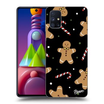 Picasee fekete szilikon tok az alábbi mobiltelefonokra Samsung Galaxy M51 M515F - Gingerbread