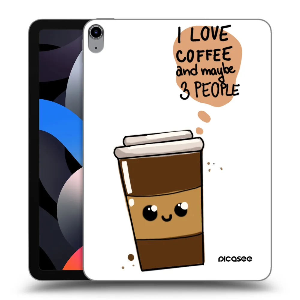 Picasee átlátszó szilikon tok az alábbi táblagépre Apple iPad Air 4 10.9" 2020 - Cute coffee