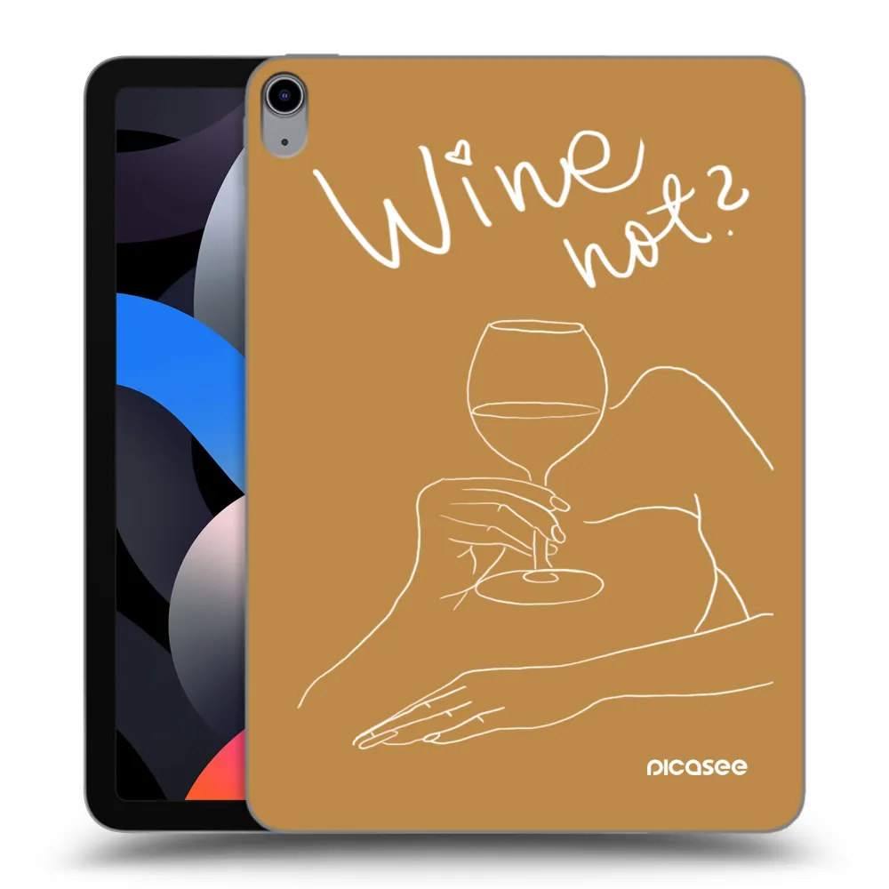 Picasee átlátszó szilikon tok az alábbi táblagépre Apple iPad Air 4 10.9" 2020 - Wine not