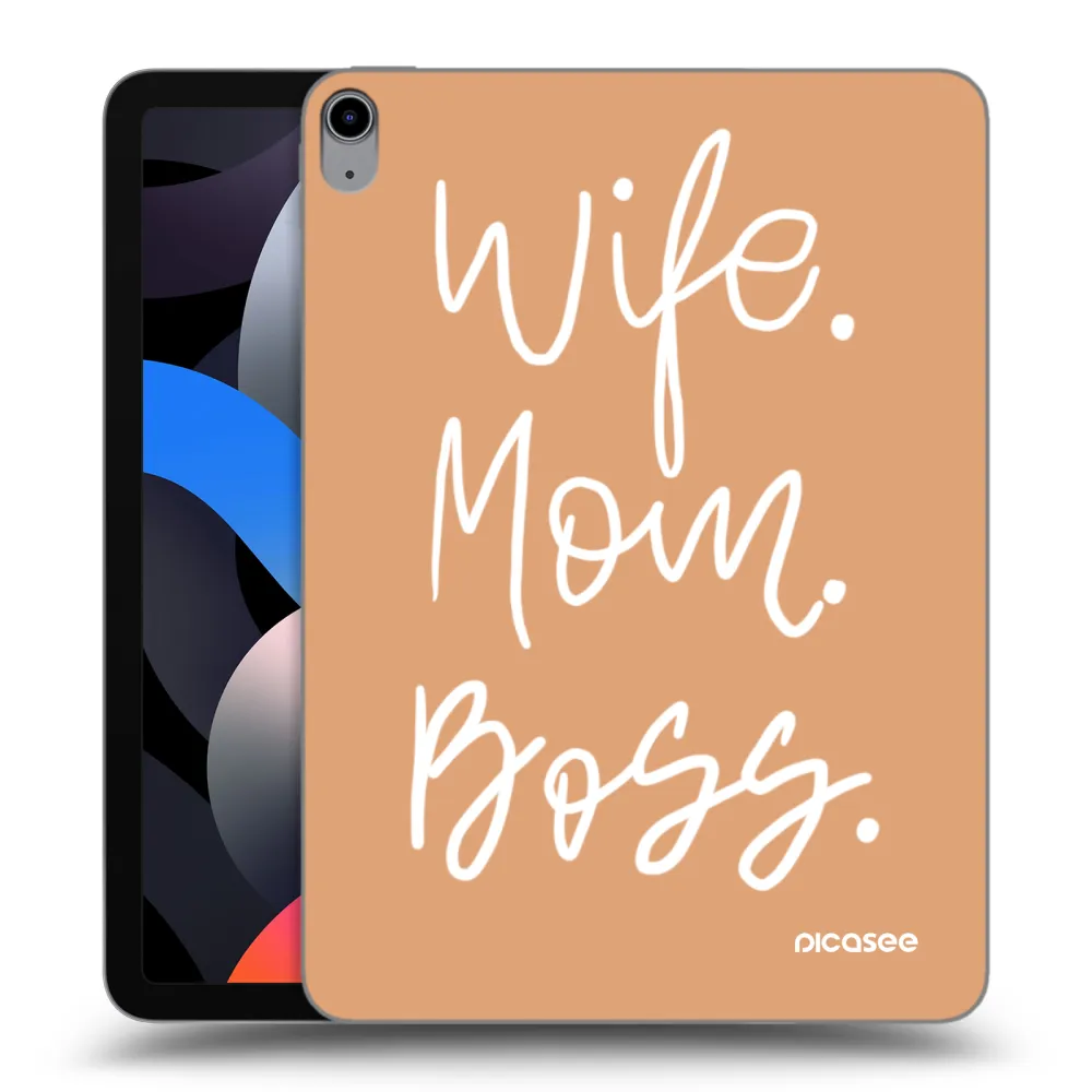 Picasee átlátszó szilikon tok az alábbi táblagépre Apple iPad Air 4 10.9" 2020 - Boss Mama