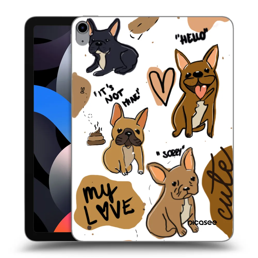 Picasee átlátszó szilikon tok az alábbi táblagépre Apple iPad Air 4 10.9" 2020 - Frenchies