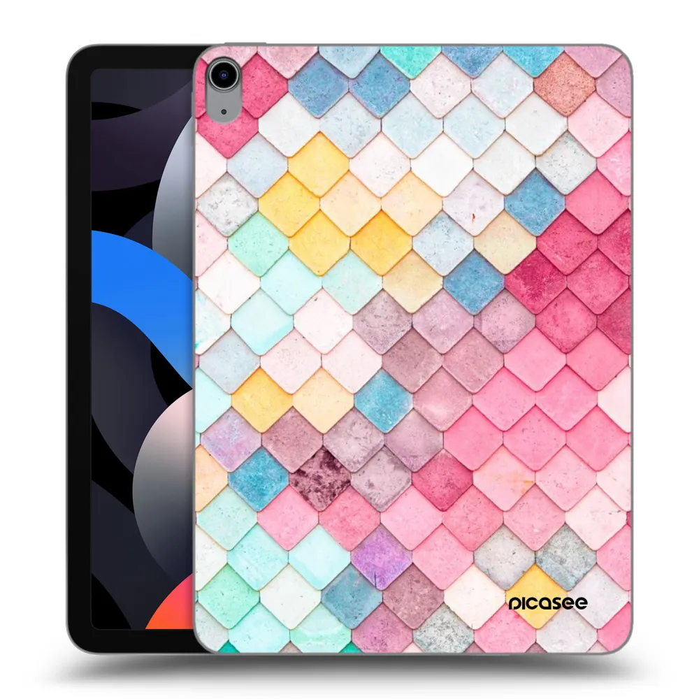Picasee átlátszó szilikon tok az alábbi táblagépre Apple iPad Air 4 10.9" 2020 - Colorful roof
