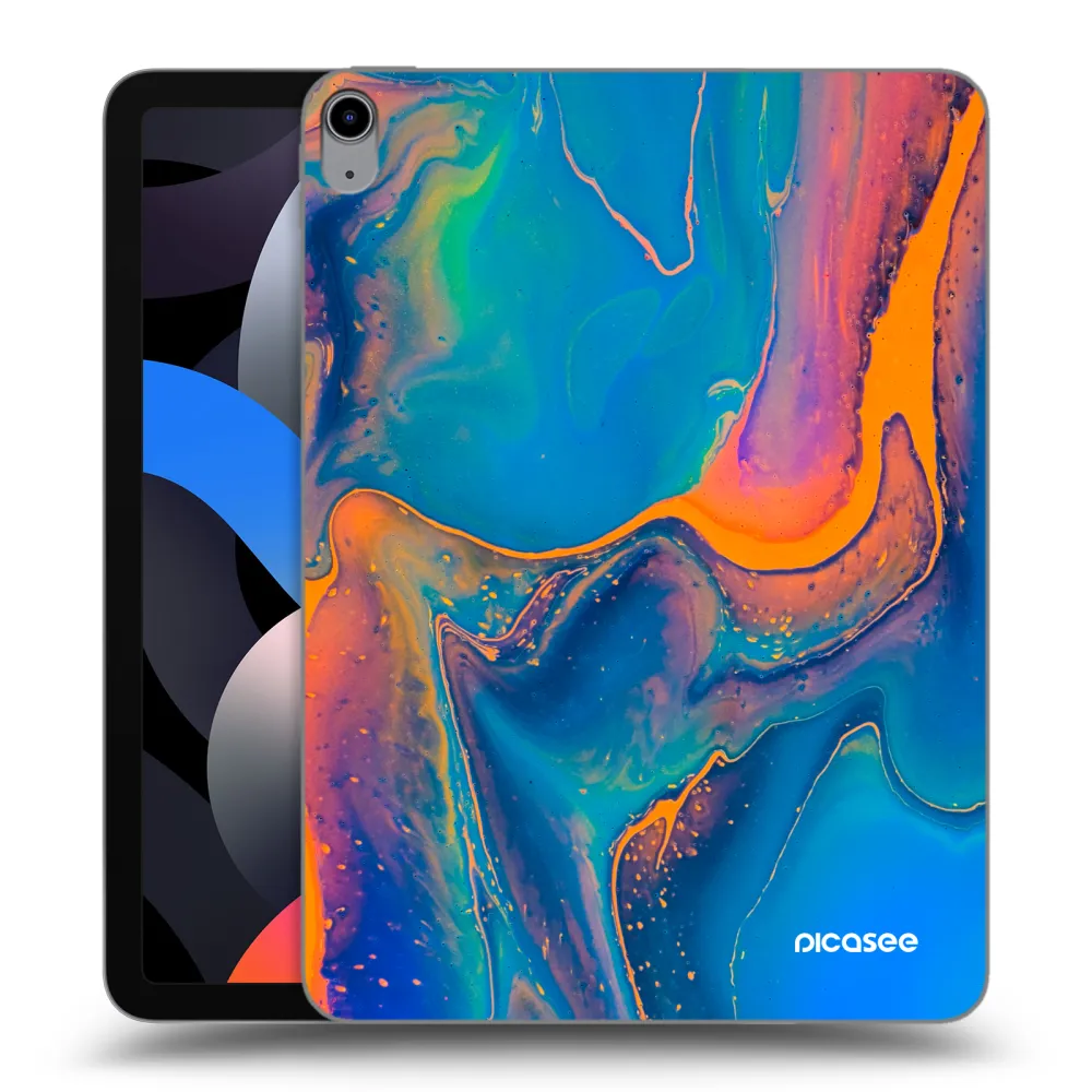 Picasee átlátszó szilikon tok az alábbi táblagépre Apple iPad Air 4 10.9" 2020 - Rainbow