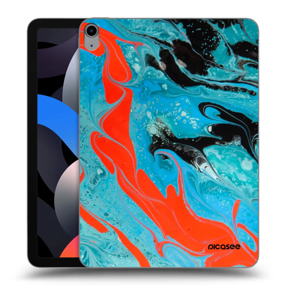 Picasee átlátszó szilikon tok az alábbi táblagépre Apple iPad Air 4 10.9" 2020 - Blue Magma