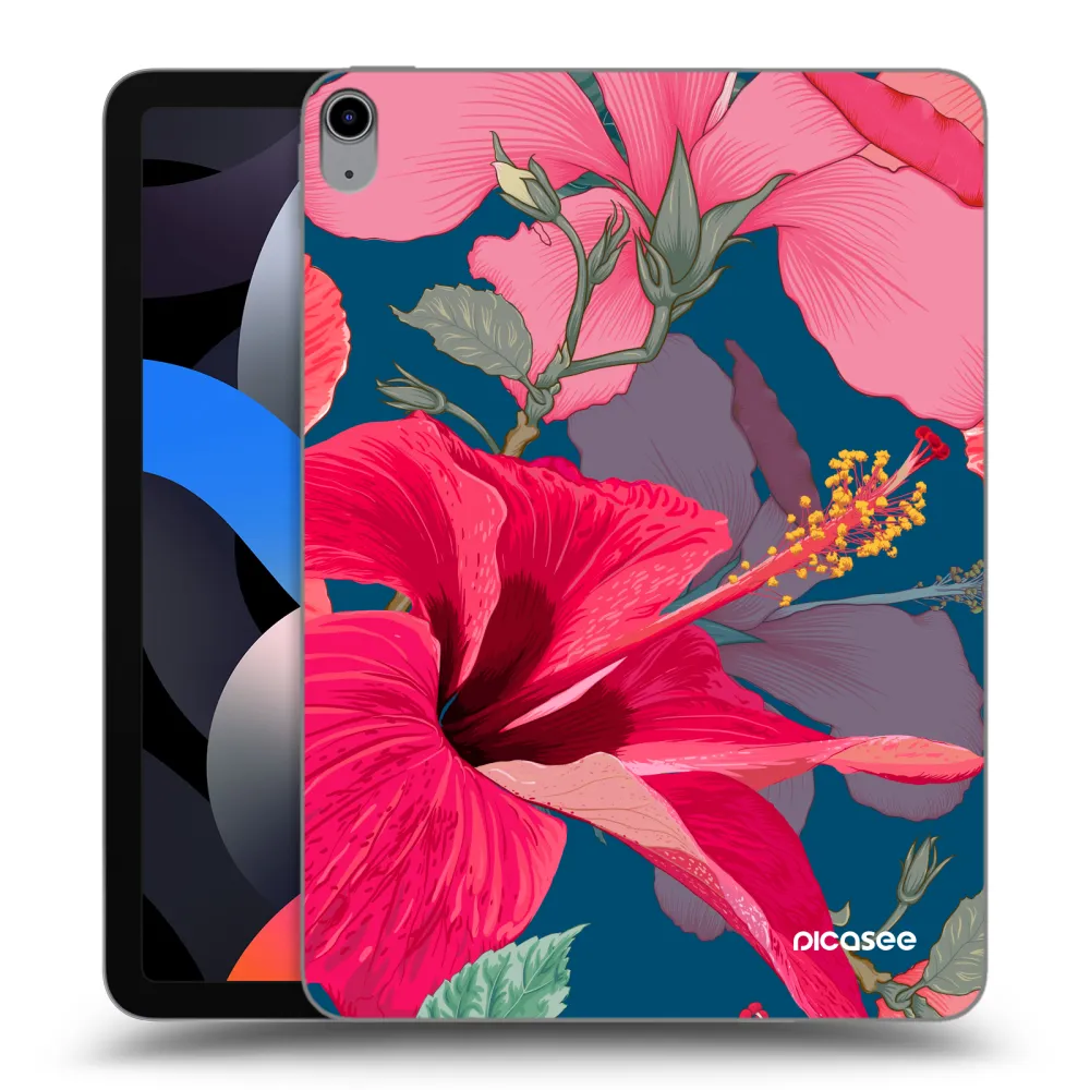 Picasee átlátszó szilikon tok az alábbi táblagépre Apple iPad Air 4 10.9" 2020 - Hibiscus