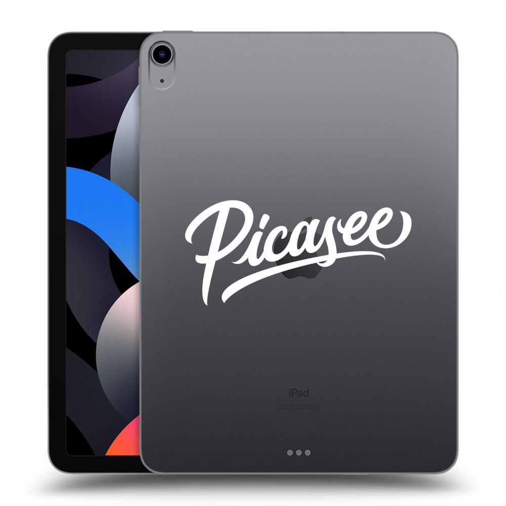 Picasee átlátszó szilikon tok az alábbi táblagépre Apple iPad Air 4 10.9" 2020 - Picasee - old logo - white