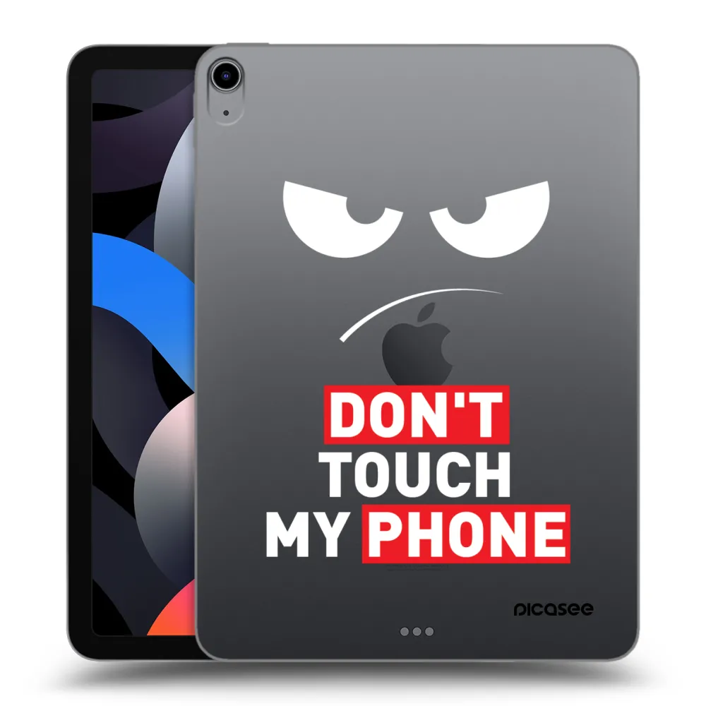 Picasee átlátszó szilikon tok az alábbi táblagépre Apple iPad Air 4 10.9" 2020 - Angry Eyes - Transparent