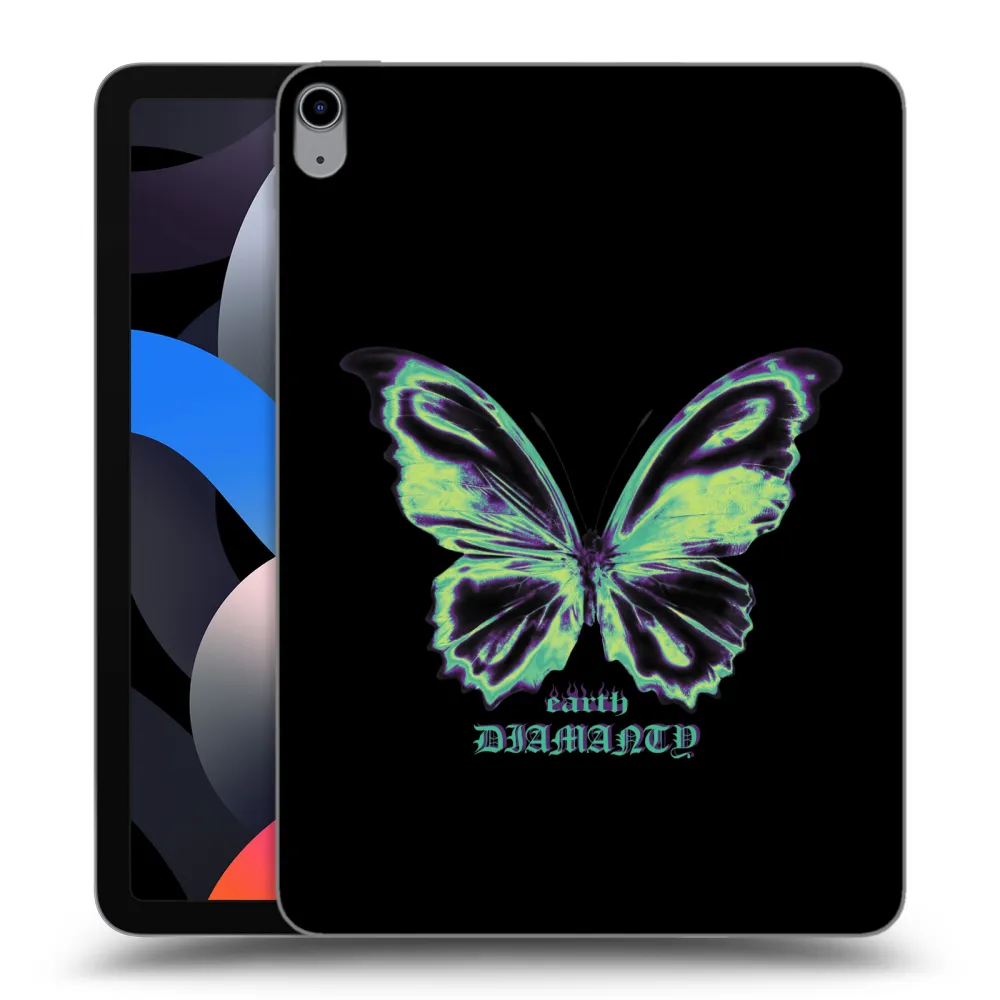 Picasee átlátszó szilikon tok az alábbi táblagépre Apple iPad Air 4 10.9" 2020 - Diamanty Blue