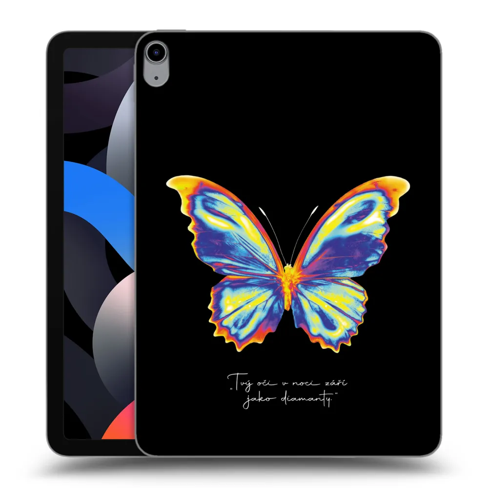 Picasee átlátszó szilikon tok az alábbi táblagépre Apple iPad Air 4 10.9" 2020 - Diamanty Black