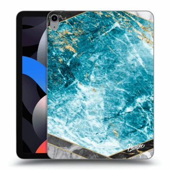 Picasee átlátszó szilikon tok az alábbi táblagépre Apple iPad Air 4 10.9" 2020 - Blue geometry