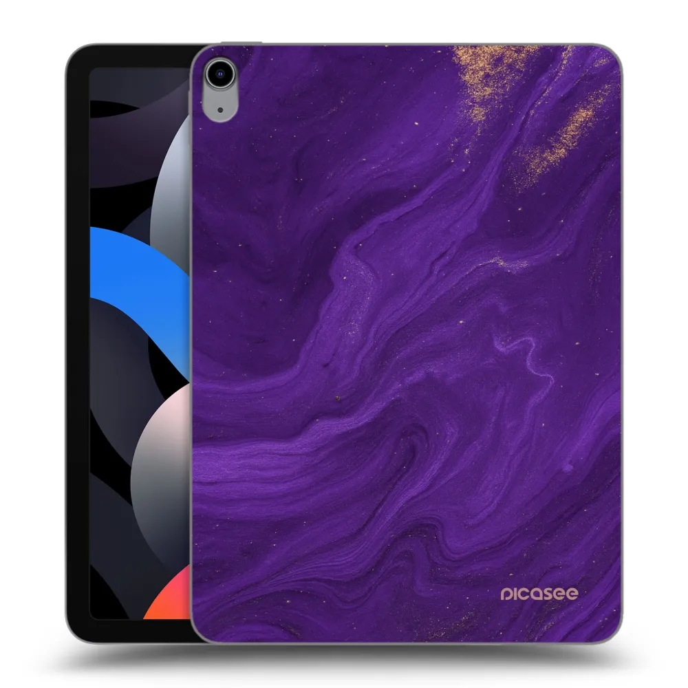 Picasee átlátszó szilikon tok az alábbi táblagépre Apple iPad Air 4 10.9" 2020 - Purple