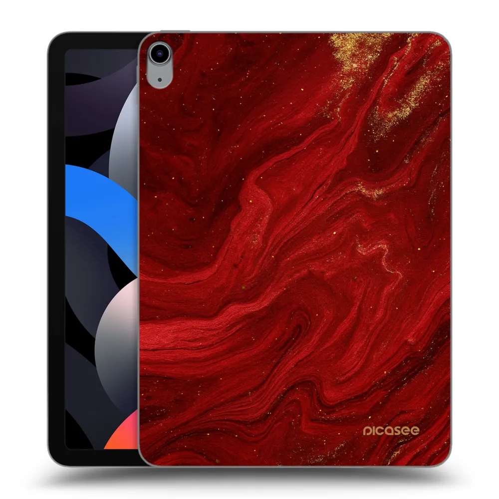 Picasee átlátszó szilikon tok az alábbi táblagépre Apple iPad Air 4 10.9" 2020 - Red