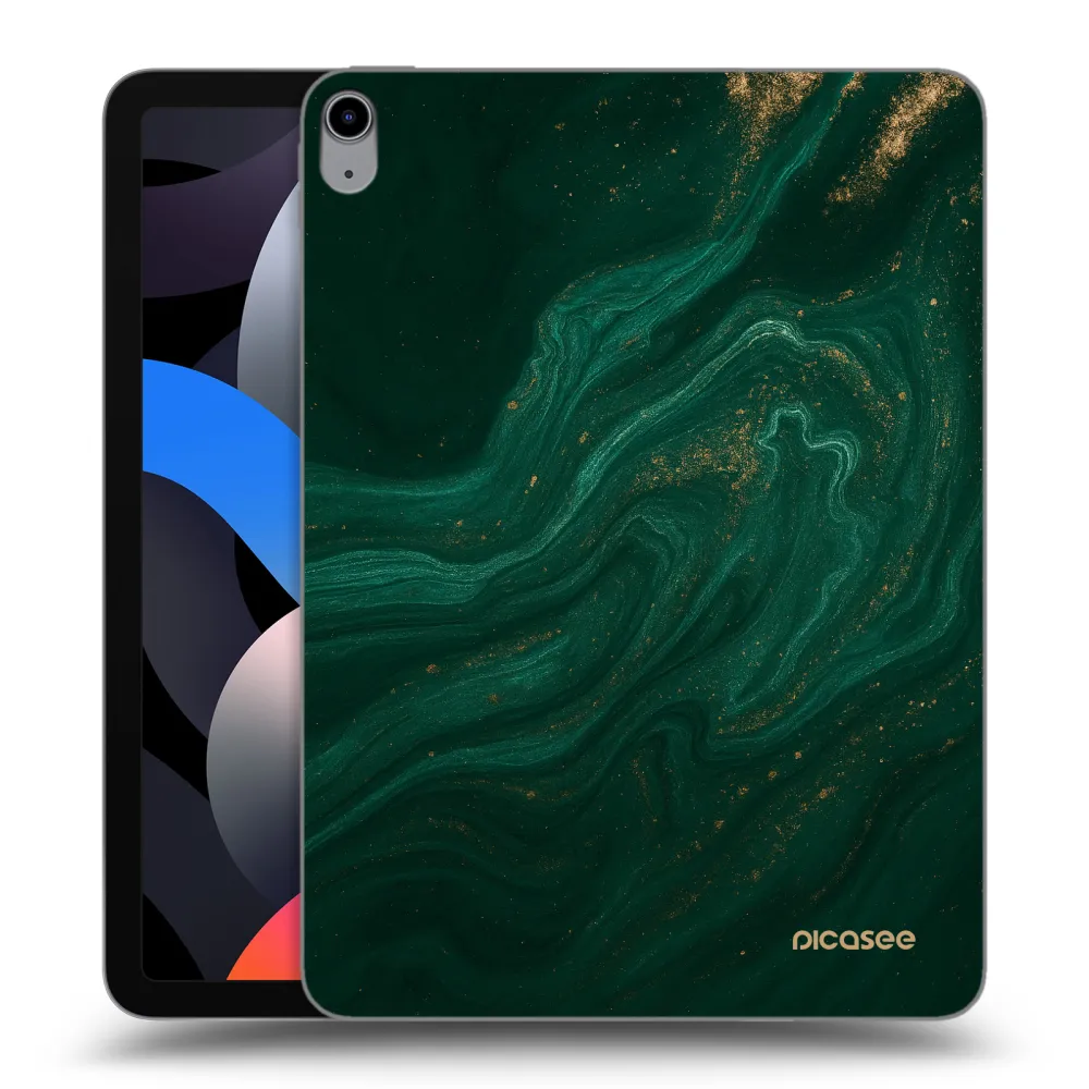Picasee átlátszó szilikon tok az alábbi táblagépre Apple iPad Air 4 10.9" 2020 - Green