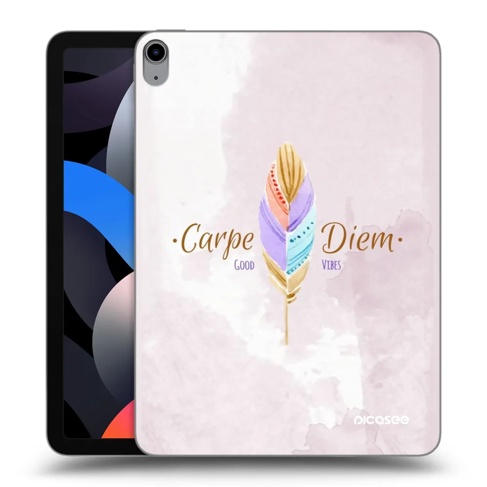 Picasee átlátszó szilikon tok az alábbi táblagépre Apple iPad Air 4 10.9" 2020 - Carpe Diem