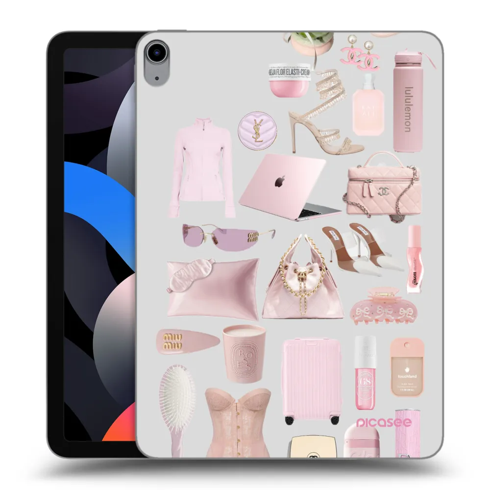 Picasee átlátszó szilikon tok az alábbi táblagépre Apple iPad Air 4 10.9" 2020 - Glam Babe
