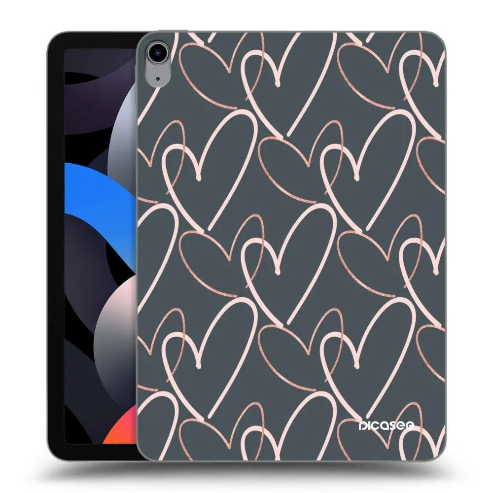 Picasee átlátszó szilikon tok az alábbi táblagépre Apple iPad Air 4 10.9" 2020 - Lots of love