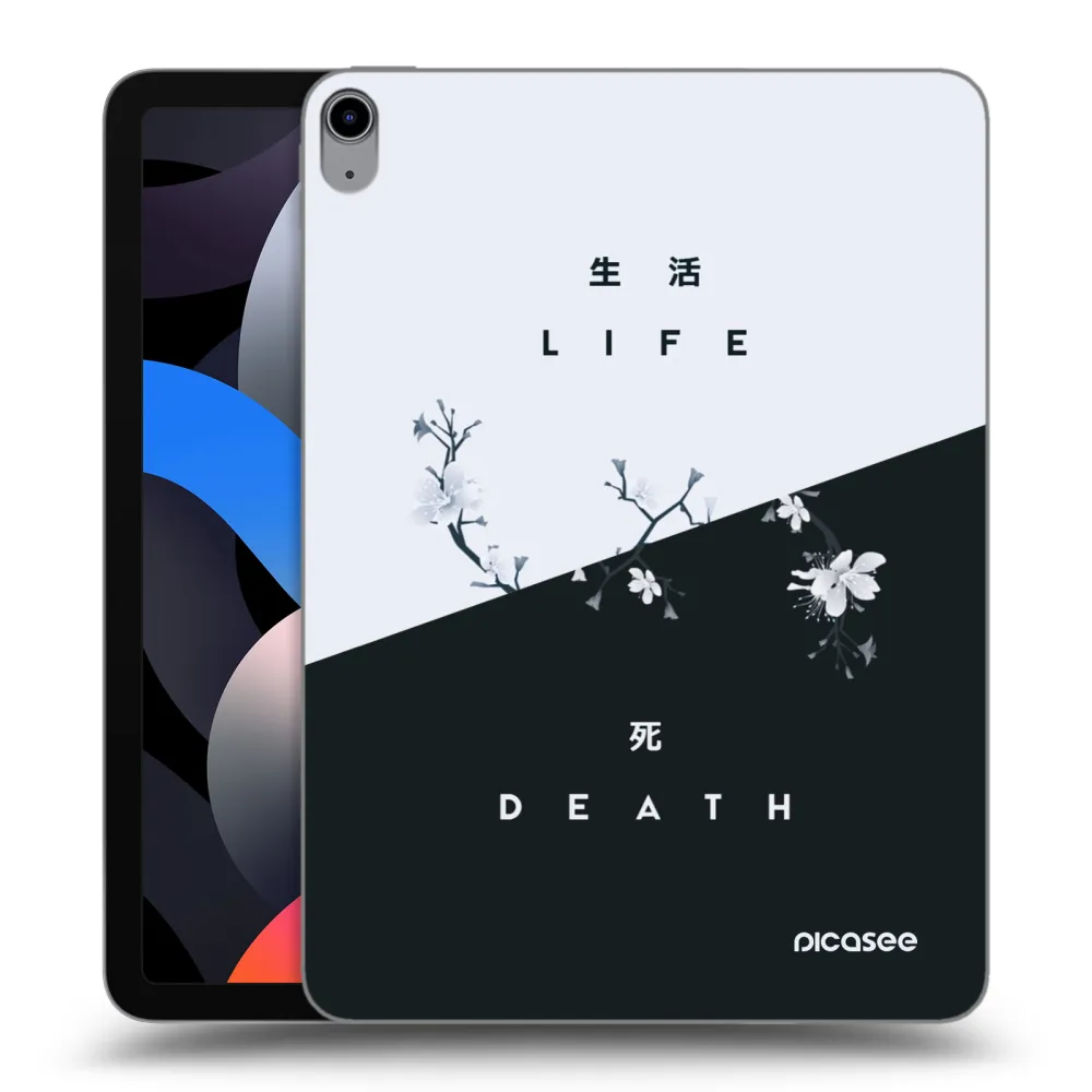 Picasee átlátszó szilikon tok az alábbi táblagépre Apple iPad Air 4 10.9" 2020 - Life - Death