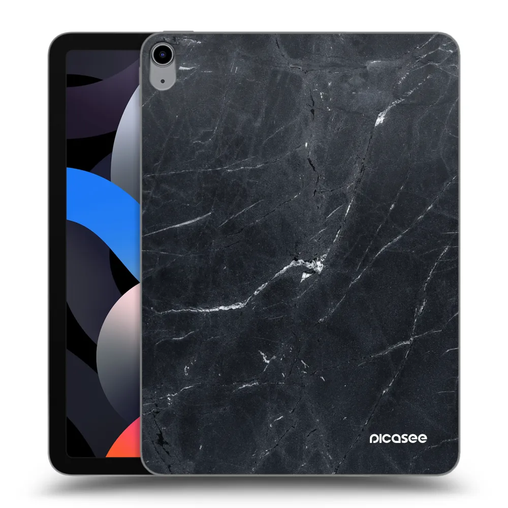 Picasee átlátszó szilikon tok az alábbi táblagépre Apple iPad Air 4 10.9" 2020 - Black marble