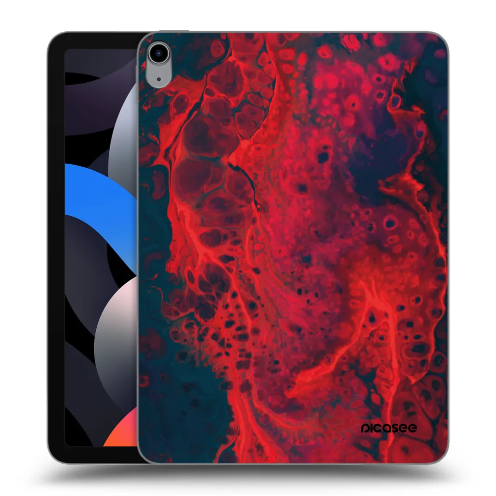 Picasee átlátszó szilikon tok az alábbi táblagépre Apple iPad Air 4 10.9" 2020 - Organic red