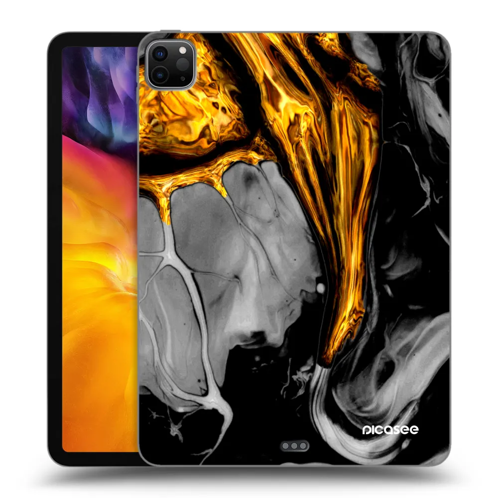 Picasee fekete szilikon tok az alábbi táblagépre Apple iPad Pro 11" 2020 (2.gen) - Black Gold