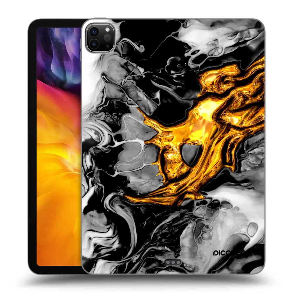 Picasee fekete szilikon tok az alábbi táblagépre Apple iPad Pro 11" 2020 (2.gen) - Black Gold 2