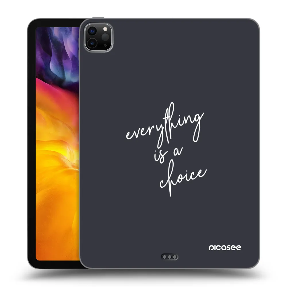Picasee fekete szilikon tok az alábbi táblagépre Apple iPad Pro 11" 2020 (2.gen) - Everything is a choice