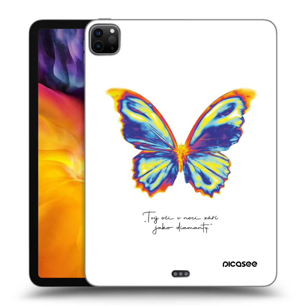 Picasee fekete szilikon tok az alábbi táblagépre Apple iPad Pro 11" 2020 (2.gen) - Diamanty White