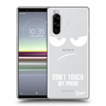 Picasee átlátszó szilikon tok az alábbi mobiltelefonokra Sony Xperia 5 - Don't Touch My Phone