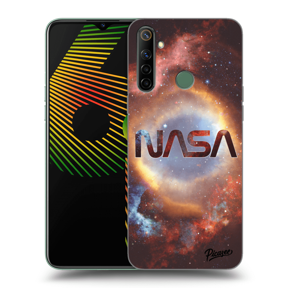 Picasee fekete szilikon tok az alábbi mobiltelefonokra Realme 6i - Nebula