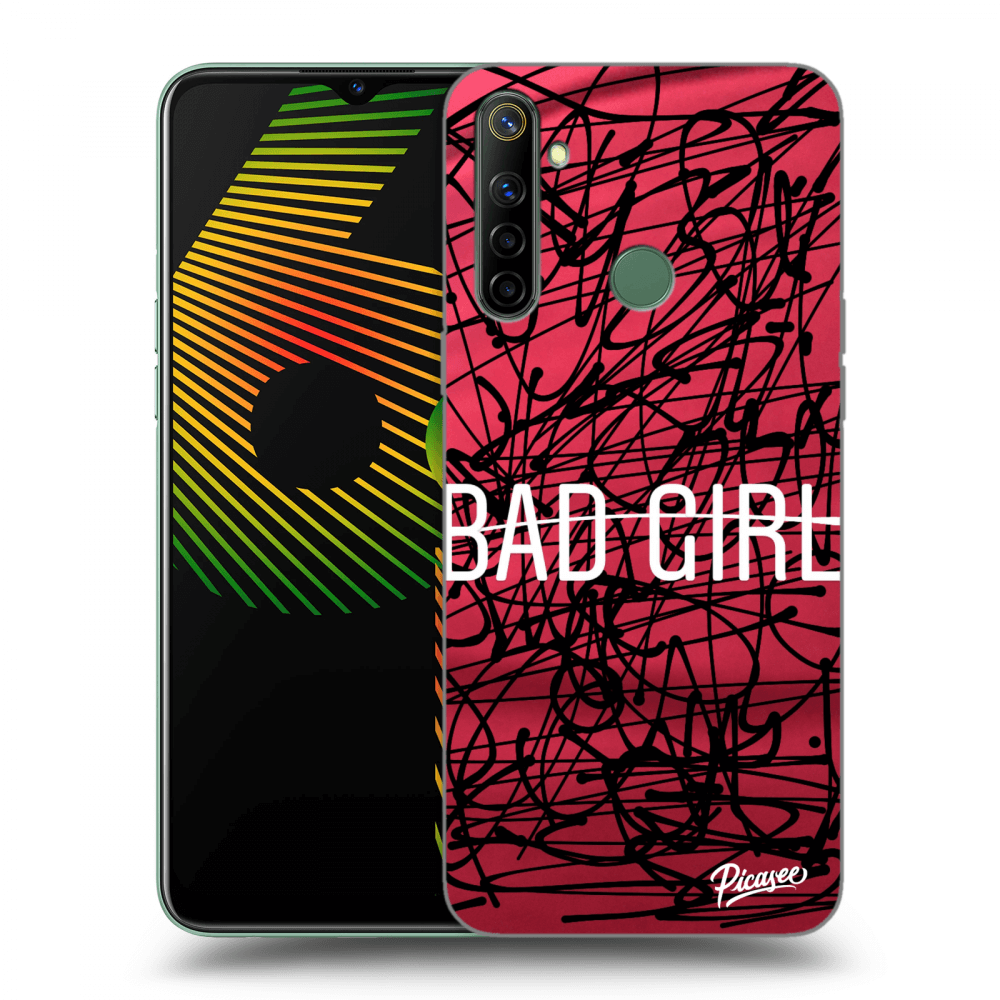 Picasee átlátszó szilikon tok az alábbi mobiltelefonokra Realme 6i - Bad girl