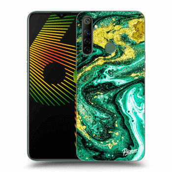 Szilikon tok erre a típusra Realme 6i - Green Gold