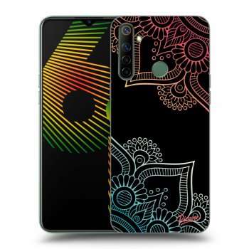 Szilikon tok erre a típusra Realme 6i - Flowers pattern