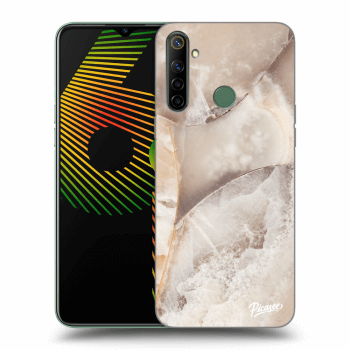 Szilikon tok erre a típusra Realme 6i - Cream marble