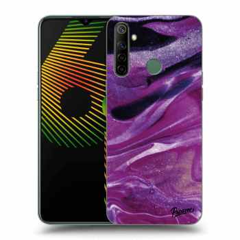 Szilikon tok erre a típusra Realme 6i - Purple glitter