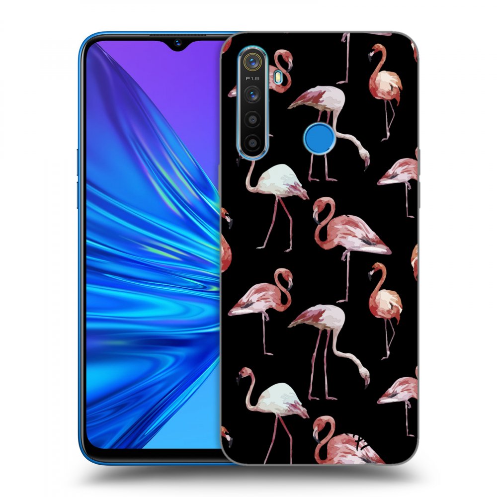 Picasee ULTIMATE CASE Realme 5 - készülékre - Flamingos