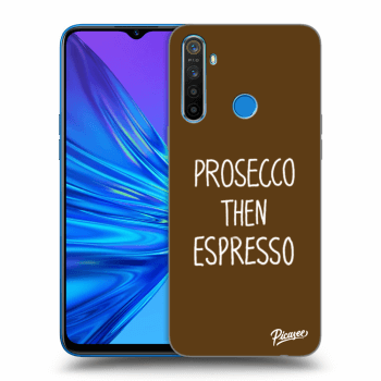 Picasee átlátszó szilikon tok az alábbi mobiltelefonokra Realme 5 - Prosecco then espresso