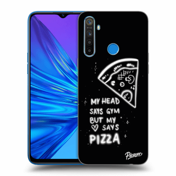 Picasee átlátszó szilikon tok az alábbi mobiltelefonokra Realme 5 - Pizza