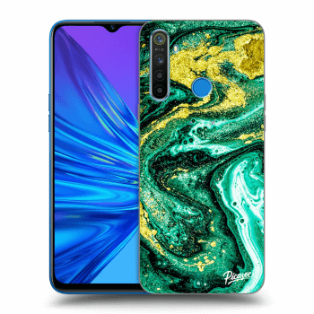 Szilikon tok erre a típusra Realme 5 - Green Gold