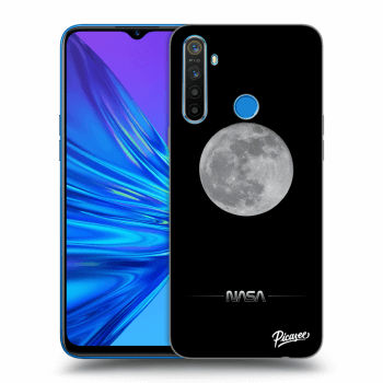 Picasee fekete szilikon tok az alábbi mobiltelefonokra Realme 5 - Moon Minimal