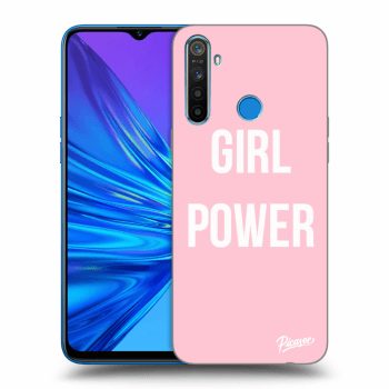 Picasee fekete szilikon tok az alábbi mobiltelefonokra Realme 5 - Girl power
