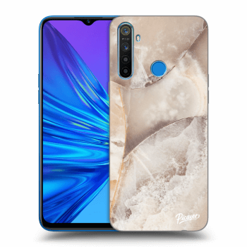 Szilikon tok erre a típusra Realme 5 - Cream marble