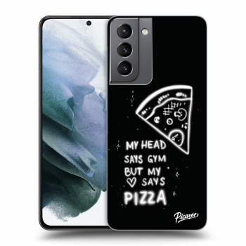 Picasee átlátszó szilikon tok az alábbi mobiltelefonokra Samsung Galaxy S21 5G G991B - Pizza