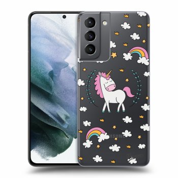 Picasee átlátszó szilikon tok az alábbi mobiltelefonokra Samsung Galaxy S21 5G G991B - Unicorn star heaven