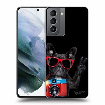 Szilikon tok erre a típusra Samsung Galaxy S21 5G G991B - French Bulldog