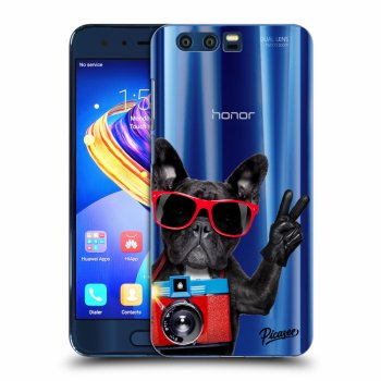 Picasee műanyag átlátszó tok az alábbi mobiltelefonokra Honor 9 - French Bulldog