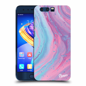 Picasee átlátszó szilikon tok az alábbi mobiltelefonokra Honor 9 - Pink liquid