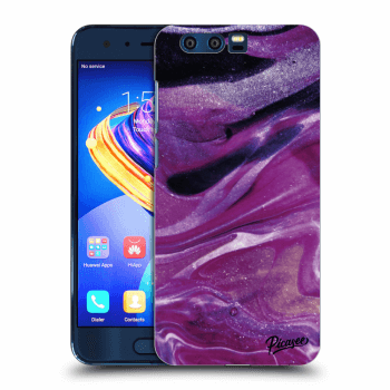Picasee műanyag átlátszó tok az alábbi mobiltelefonokra Honor 9 - Purple glitter