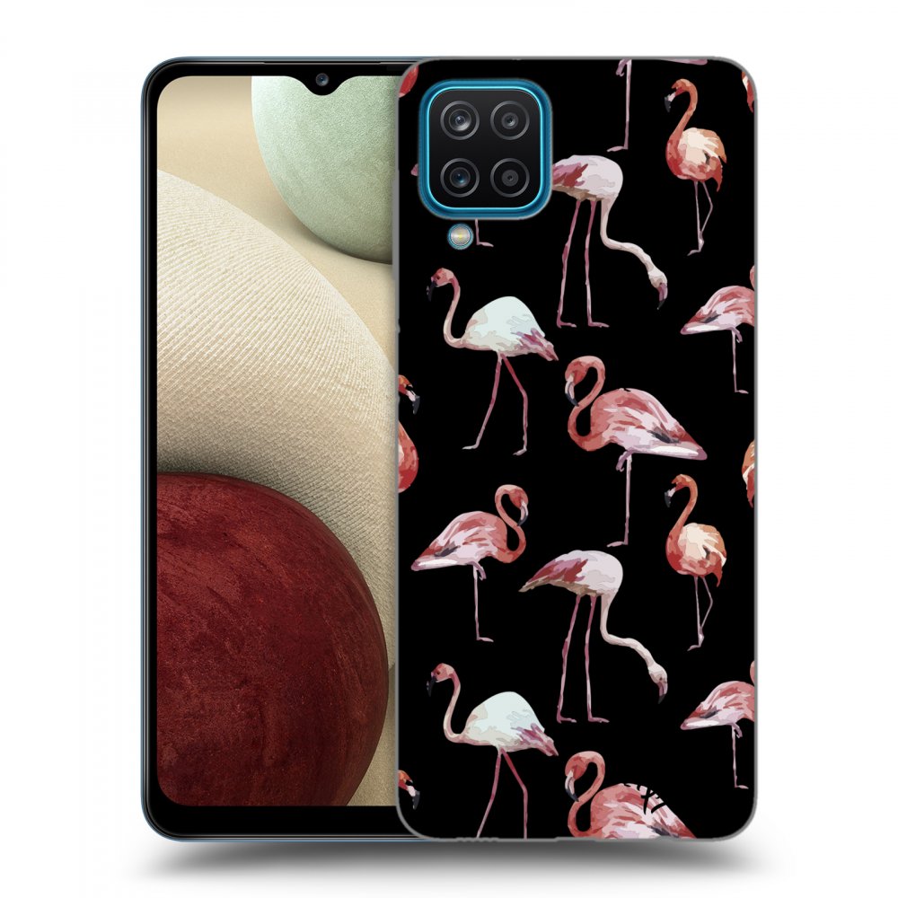 Picasee ULTIMATE CASE Samsung Galaxy A12 A125F - készülékre - Flamingos