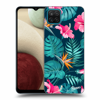 Szilikon tok erre a típusra Samsung Galaxy A12 A125F - Pink Monstera