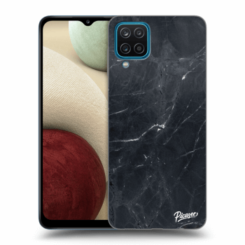 Szilikon tok erre a típusra Samsung Galaxy A12 A125F - Black marble